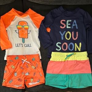 2 Cat and Jack swim sets